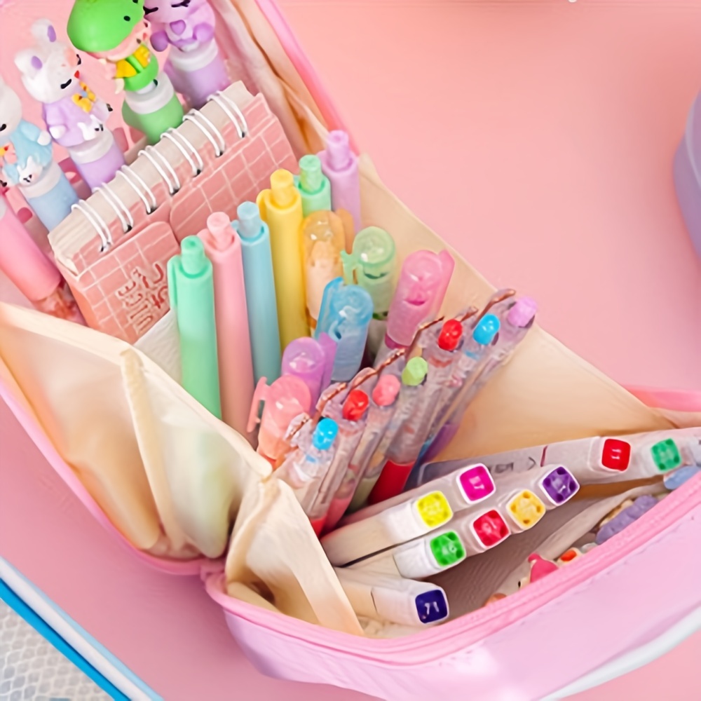 Large Capacity Cute Pen Pencil Case Kawaii Stationery Pouch For