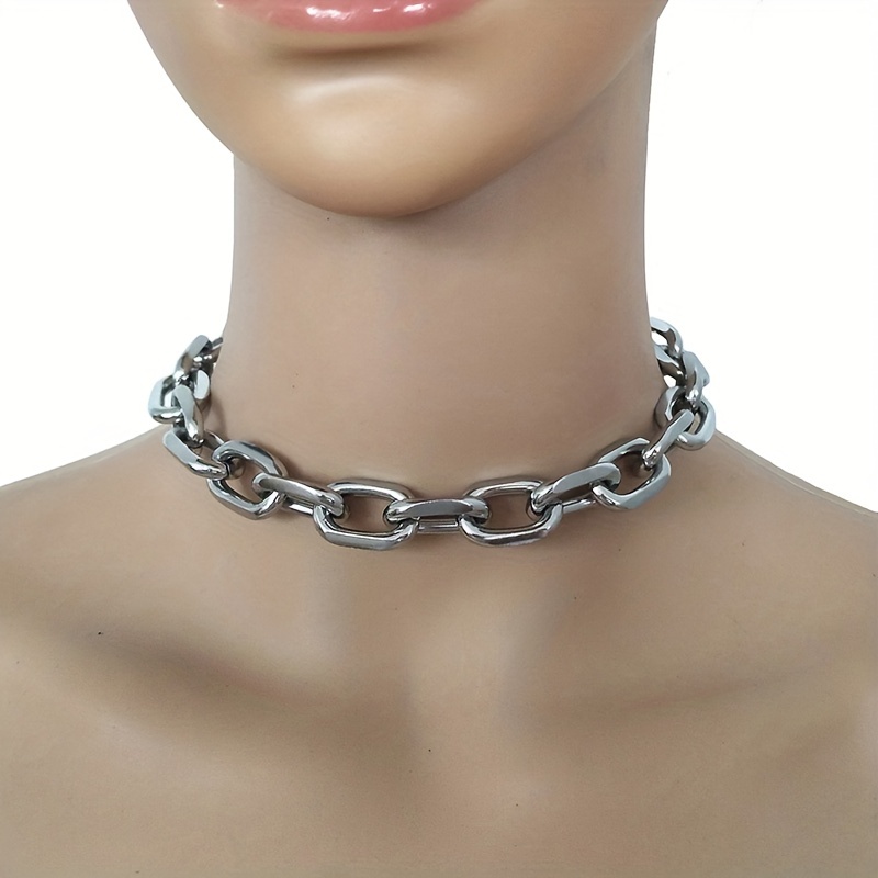 Emo Punk Chained Choker  Goth Choker – All Things Gothic