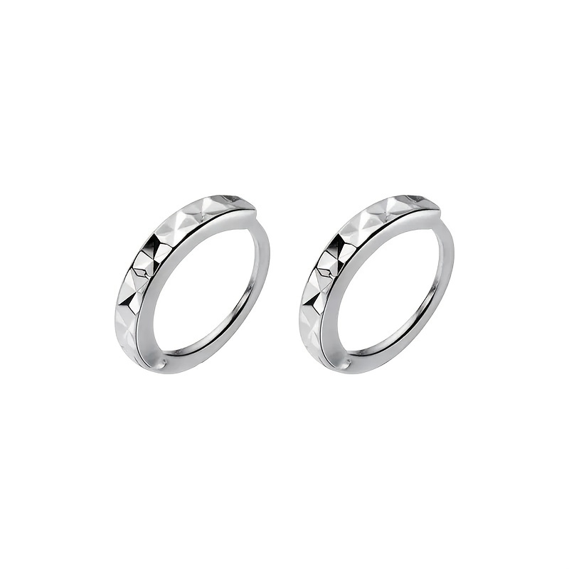 Unique Casual Silver Small Hoop Earrings