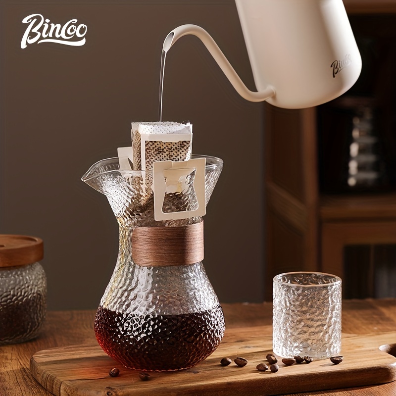 pour over coffee maker 400ml paperless portable borosilicate manual coffee dripper brewer pour over set glass carafe coffee pot details 2