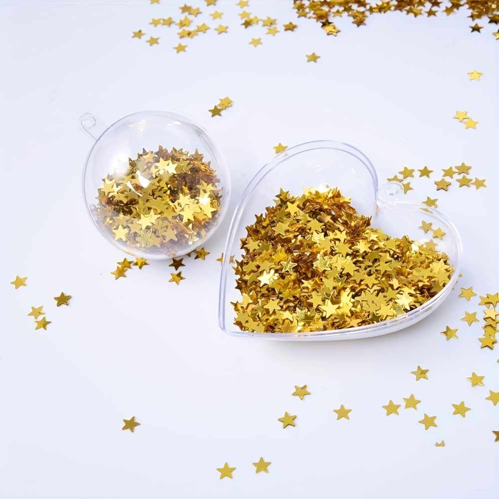 Metalic Gold Table Confetti  snowflake design confetti from starlight  packaging