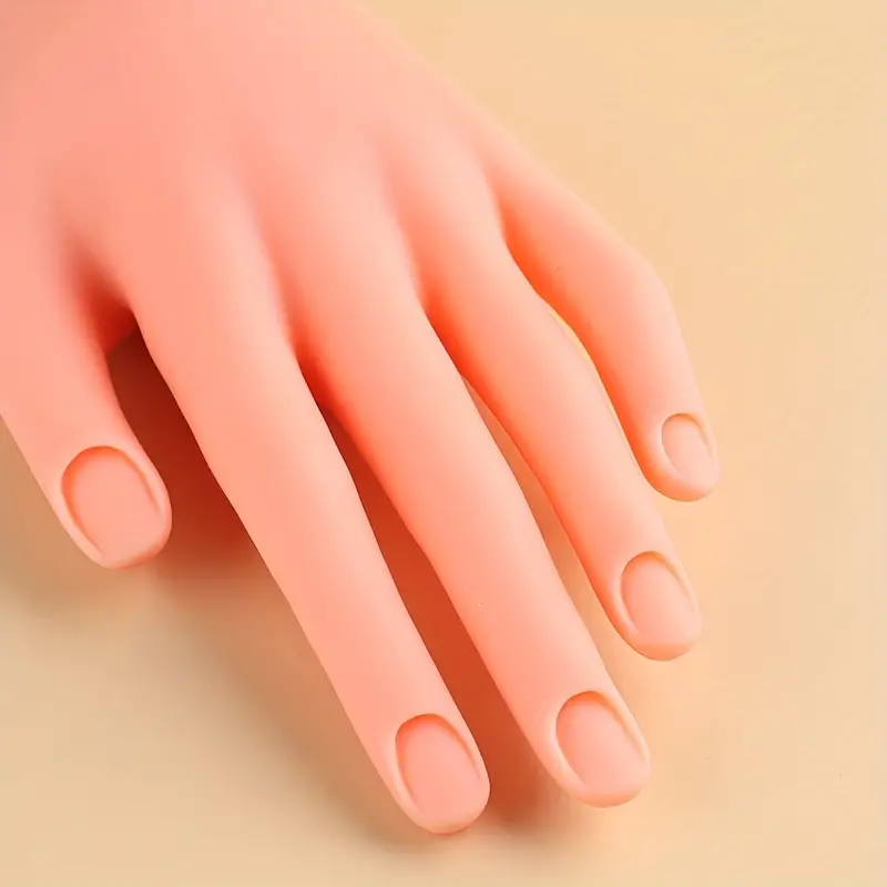 Silicone Practice Hand for Acrylic Nails - Female Nail Trainning Practice  Hand, Flexible Bendable False Fake Nail Hand Mannequin Life Size Hand for  Nails Practice Hand with Soft Touch