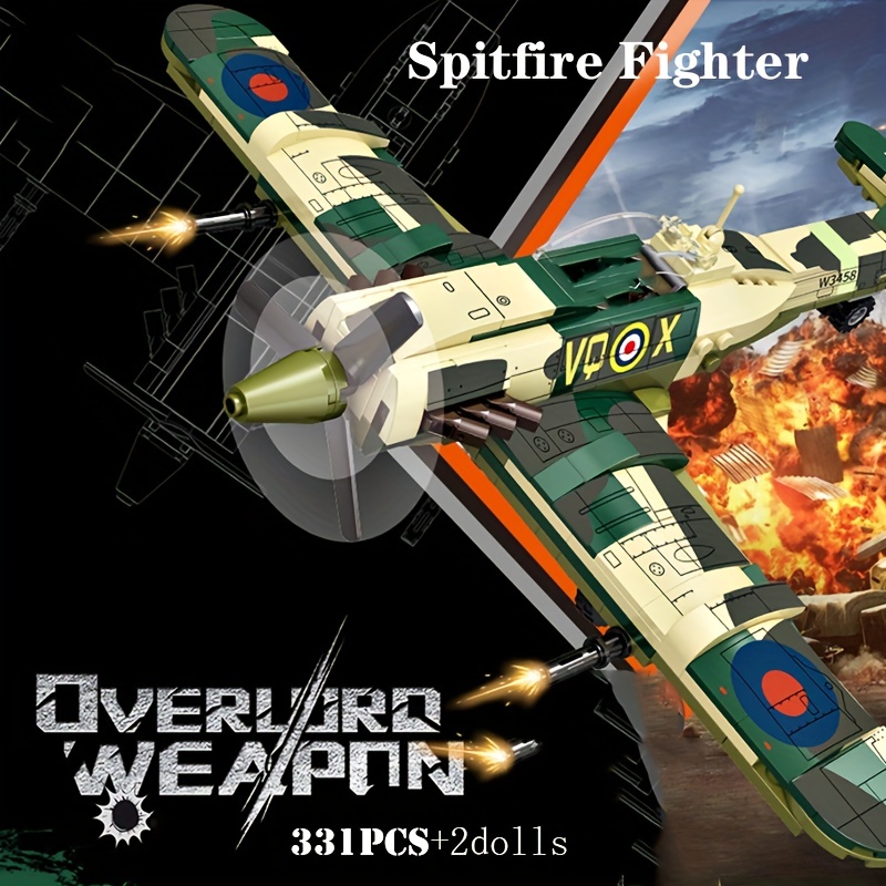 Sluban WW2 Military Army Spitfire Plane City Warplane Fighting Airplane  Sets Model Building Blocks Toys for Children Boys Gifts - AliExpress