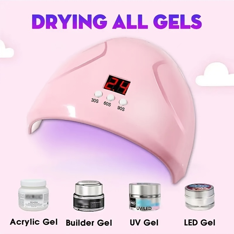 Portable Gel UV/LED Nail Lamp, 36W Smart Nail Lamp, 3 Timers And Automatic  Sensors, Make Nail Polish Fast Dry Cure, Nail Design Tool For Home Salon Us