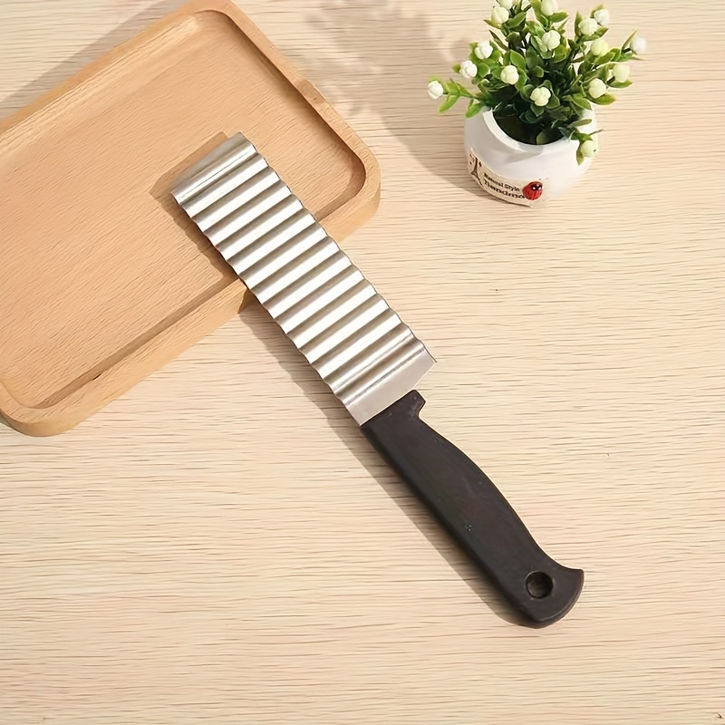 Potato Slicer Cut Potato Grid Artifact Grid Wipe Grid Knife Vegetable Cutter  Wave Knife Cut Flower Knife Gadgets Accessories - Temu