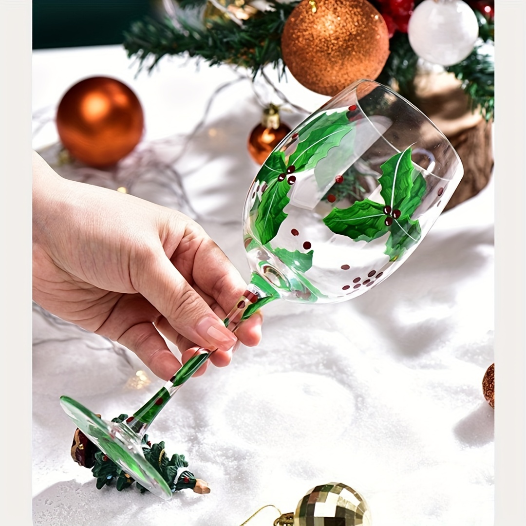 Personalized Crystal Christmas Tree Champagne Glasses