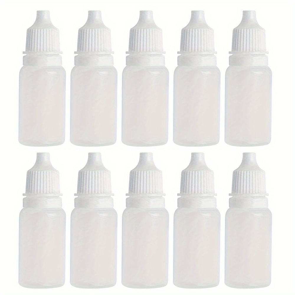 

10pcs 10ml Empty Plastic Squeezable Dropper Bottles Eye Liquid Dropper Refillable Bottles