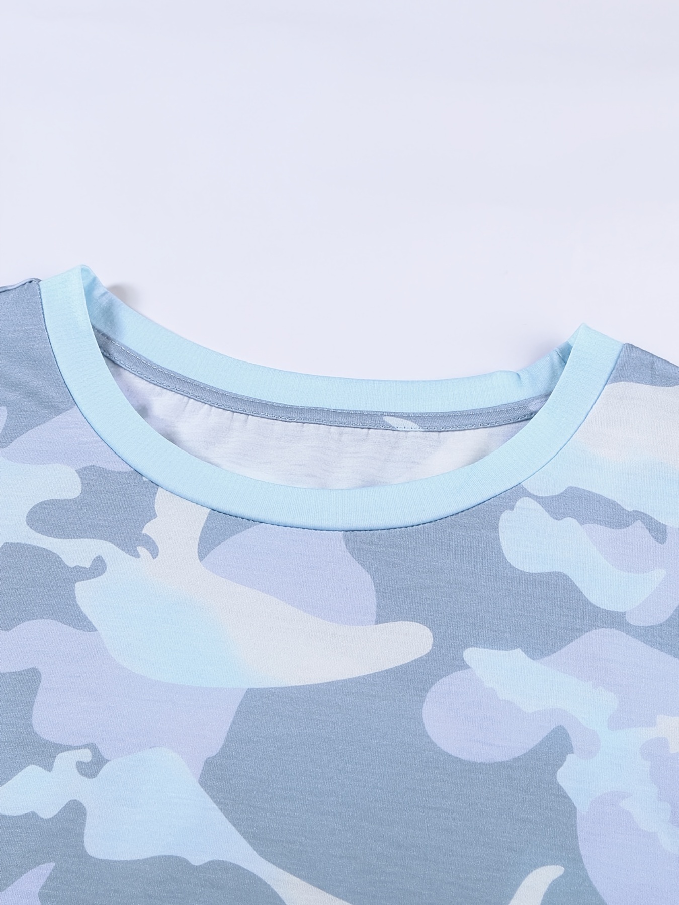 Sky Blue Camouflage T-Shirt (2X-Large)