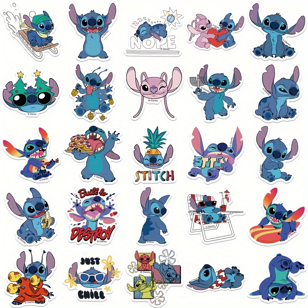 Lilo Stitch Cartoon Stickers Tattoo Stickers Handbook - Temu