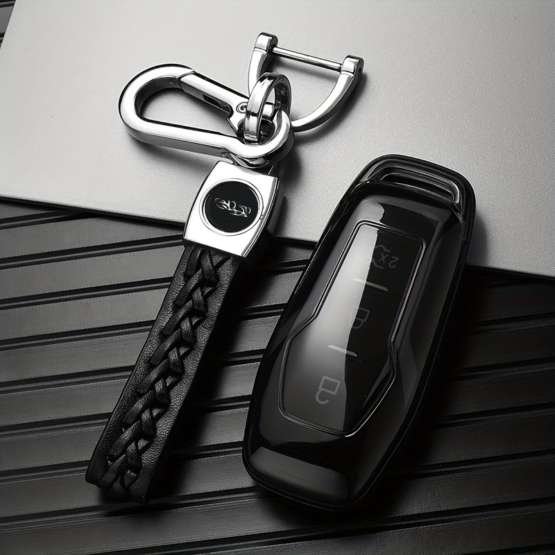 Custodia di copertura remota della chiave dell'automobile in pelle per Ford  Fiesta Focus 3 4 St Mondeo Ecosport Kuga Ranger C-max S-max Auto Accessori  portachiavi