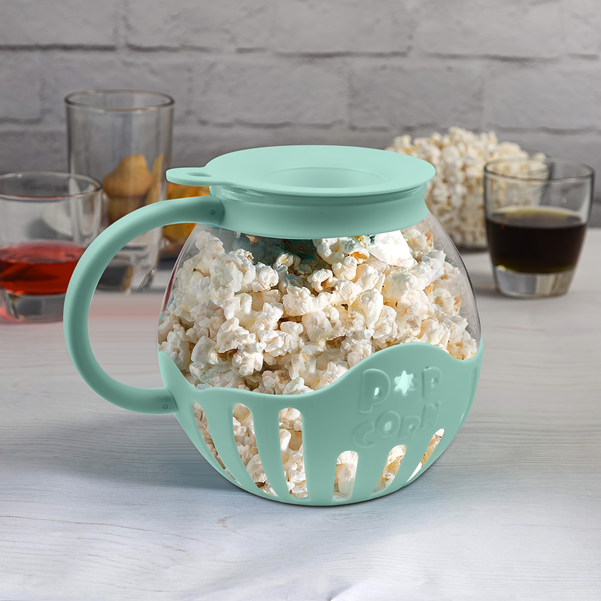 Hot Air Popcorn Popper With Measuring Cup Fast Making Popper Maker
