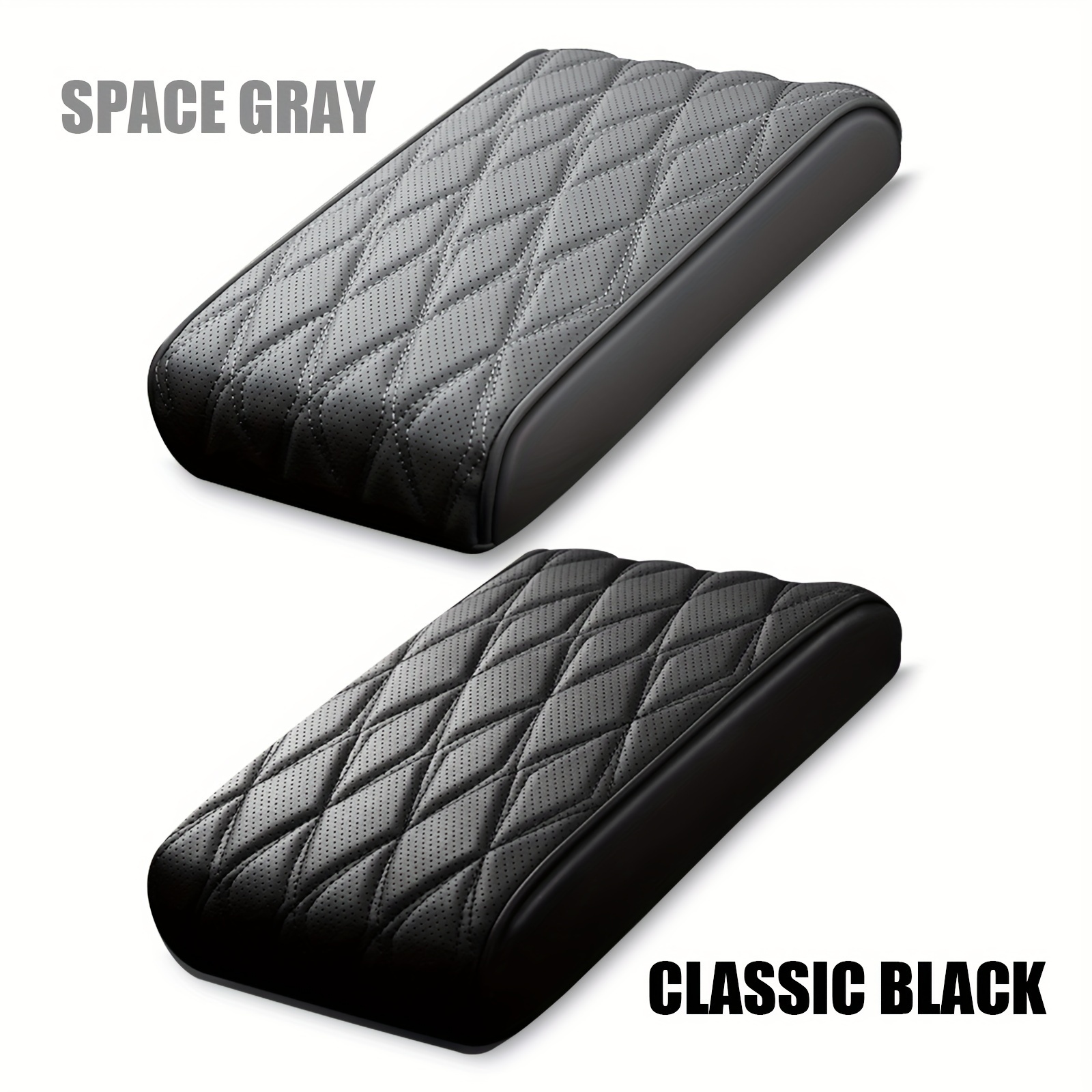 Car Armrest Box Pad Faux Leather Easy to Clean
