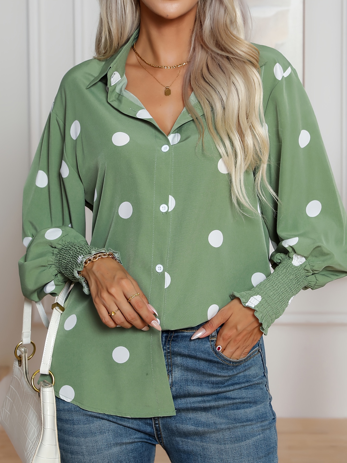 Right on Time Polka Dot Top