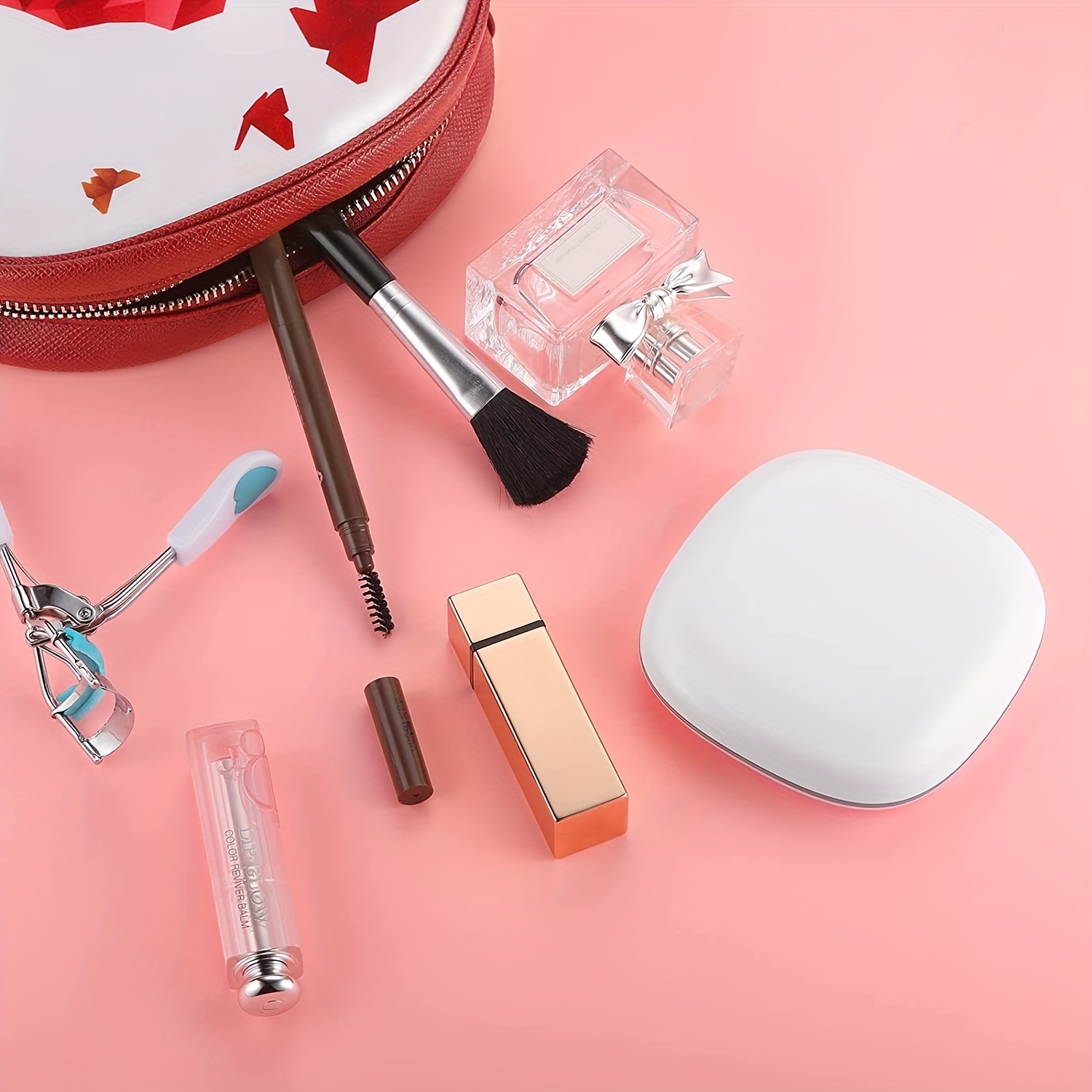 LED Pocket Mirror 1X 5X Magnification Compact Travel Makeup Mirror