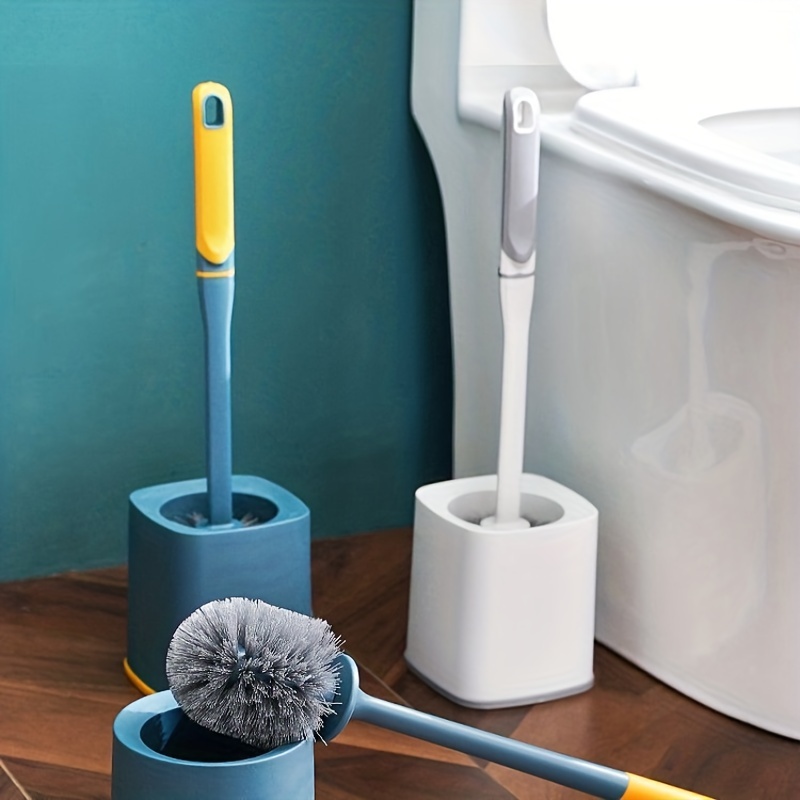 Toilet Brush With Long Handle For Bathroom Cleaning With Soft Bristles