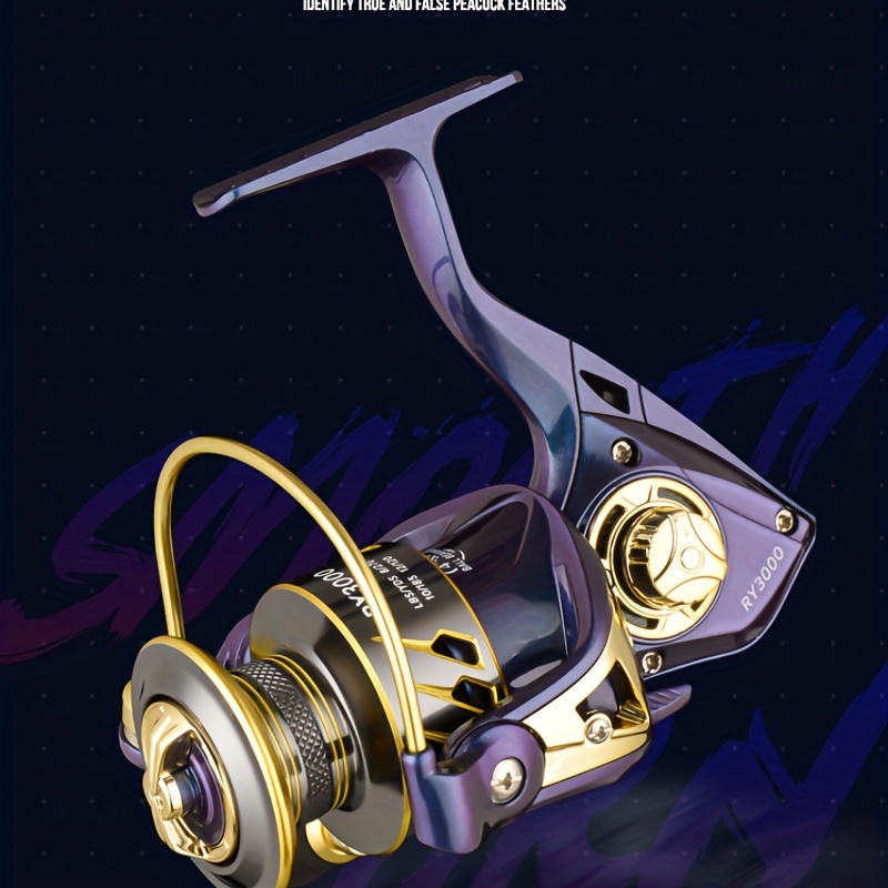 MT3000 Golden Fishing Reels Metal 5.2:1 High Speed Baicasting Reel Left  Right Interchangeable Handle Powerful Spinning Fishing Reels