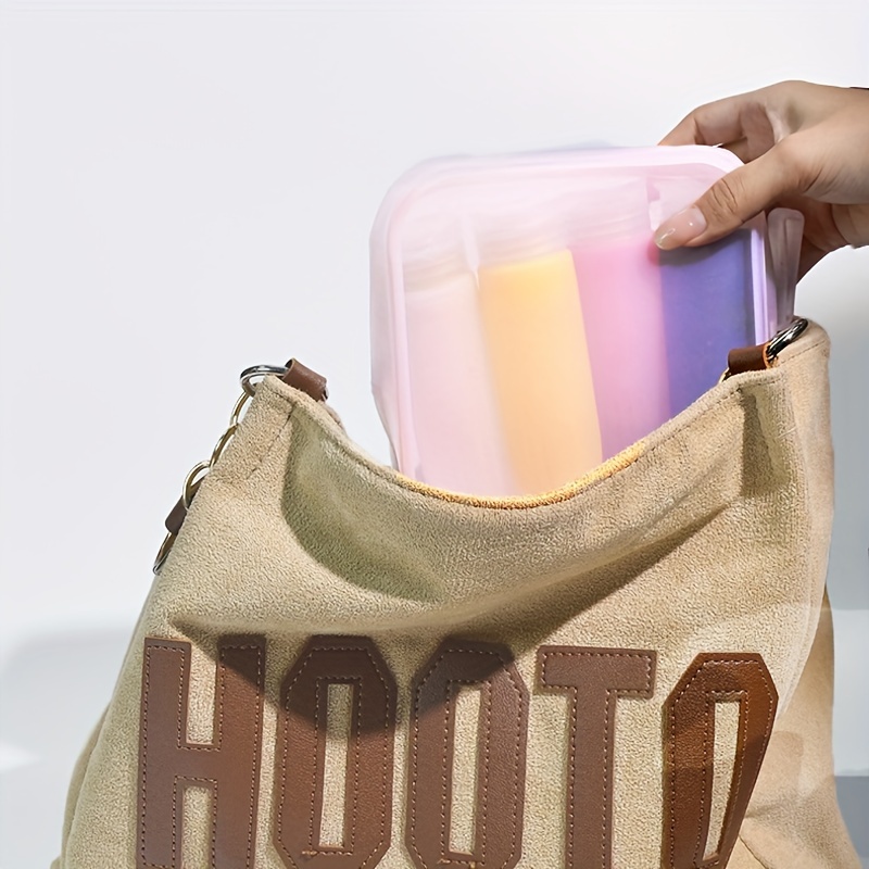 Silicone Toiletry Bag Travel Portable Clear Storage Bag