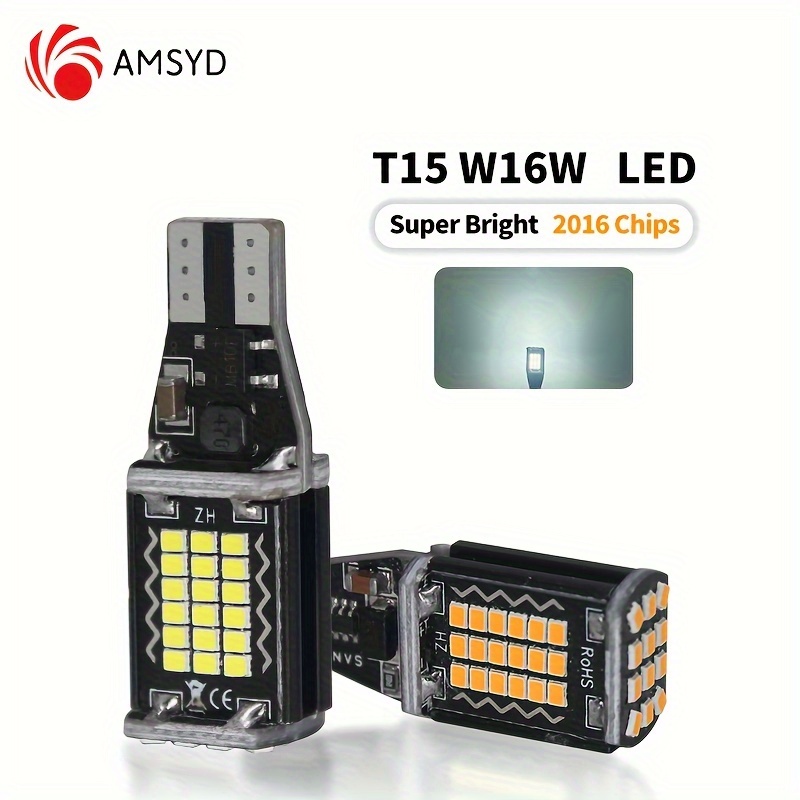 Super lumineux 3030 27SMD LED 12V 24V auto virage voiture Ampoules de feux  de stop LED voiture LED feu de recul W16W T15 - Chine LED Luces T15, T15  2835 15SMD