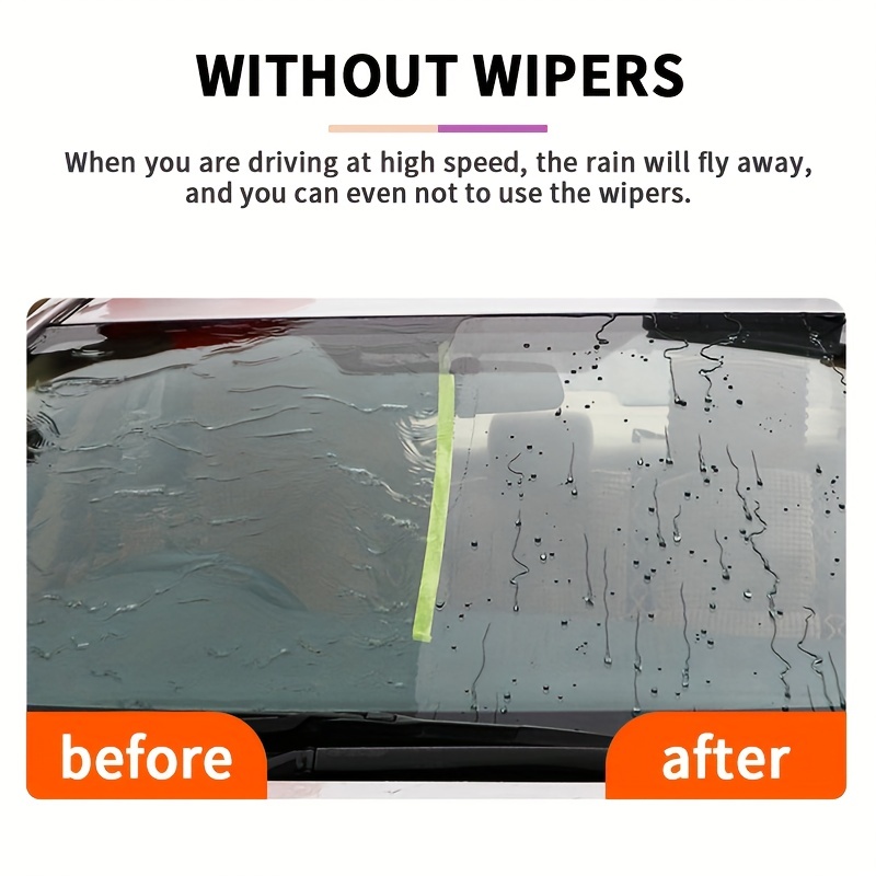 Car Glass Anti-Rain Water Repellent Coating Spray, Nano Hydrophobic,  Waterproof