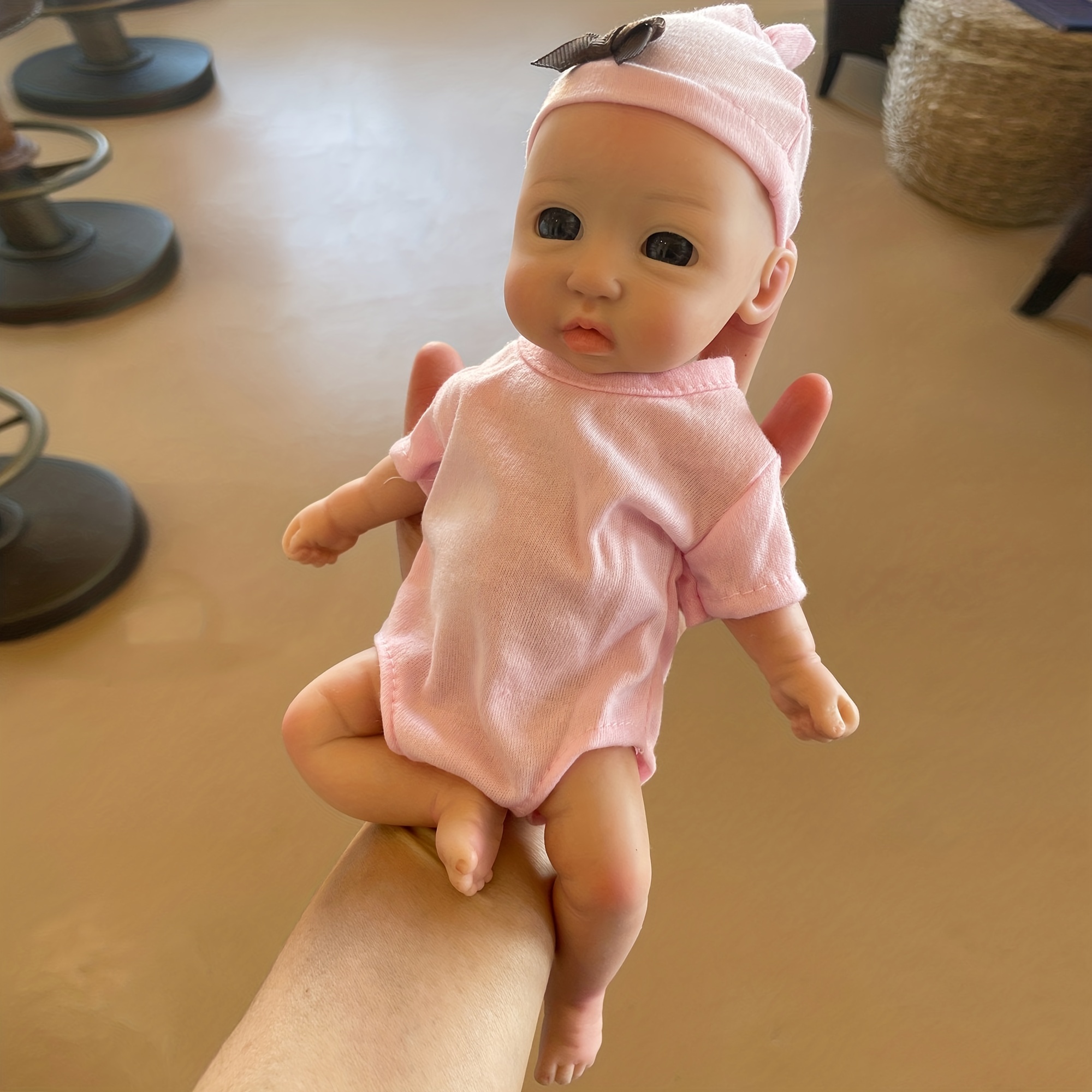 11.81inch Reborn Dolls Full Body Solid Soft Silicone Painted Lifelike Mini  Bebe Reborn Doll Girl For Kids Gift De Silicona Cuerpo Entero
