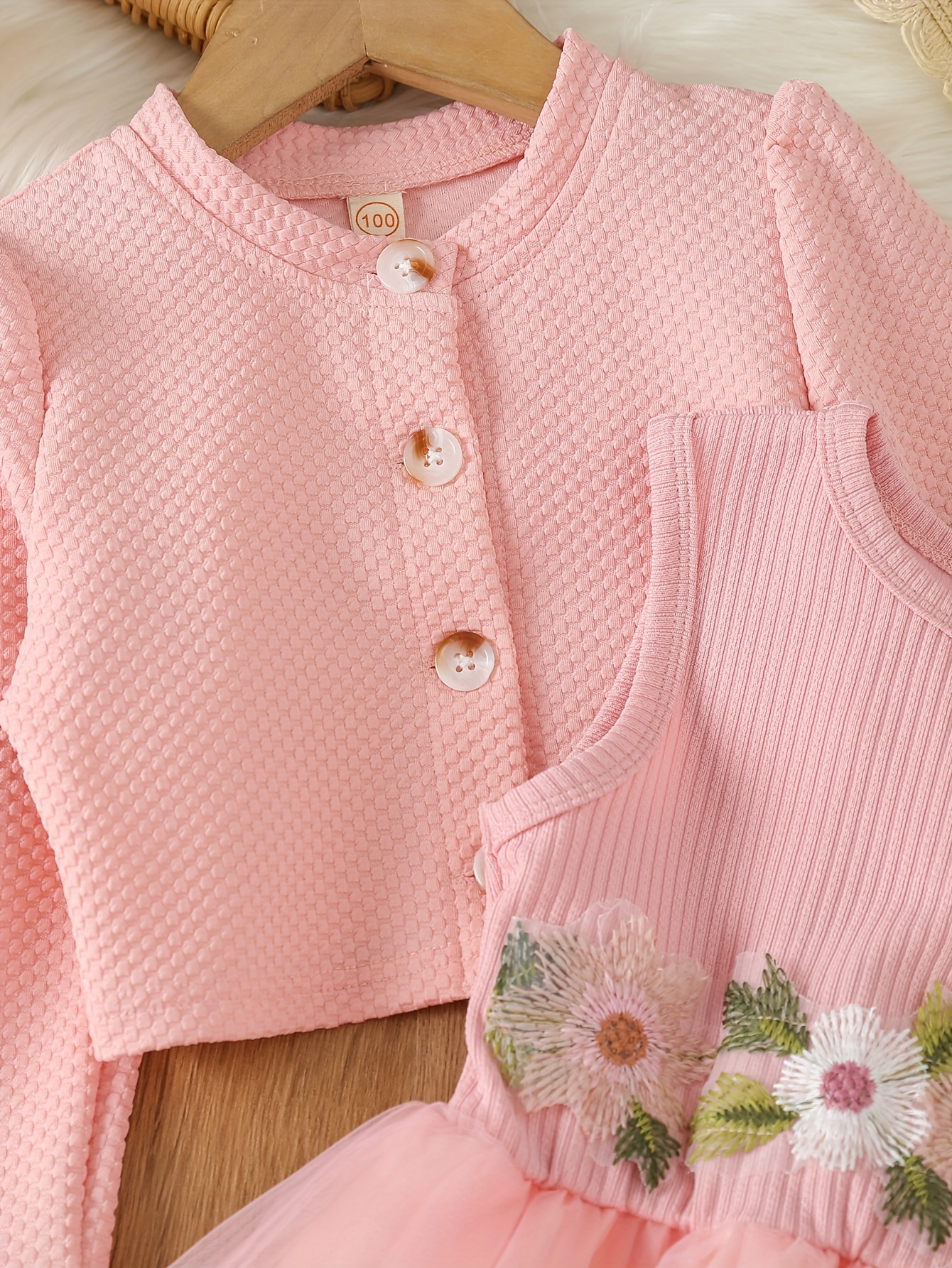 Girls Long Sleeve Jacket & Plaid Skirt Set for Party