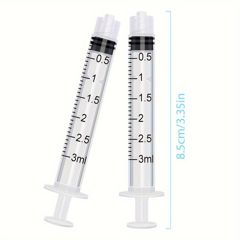 10/20/50Pcs Disposable Syringe With Needle 1ML Sterile Individual Package  For Scientific Lab Refilling Feeding Liquid Measuring