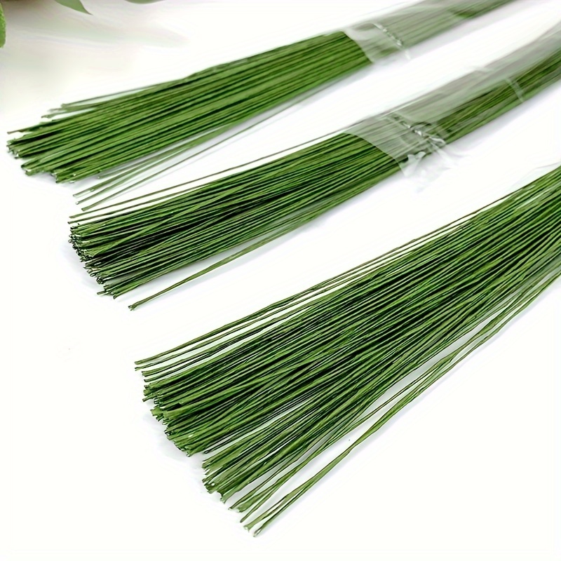 50pcs 24 Gauge White Floral Wire Stem Handmade Artificial Flower  Arrangement Supplies for DIY Craft 