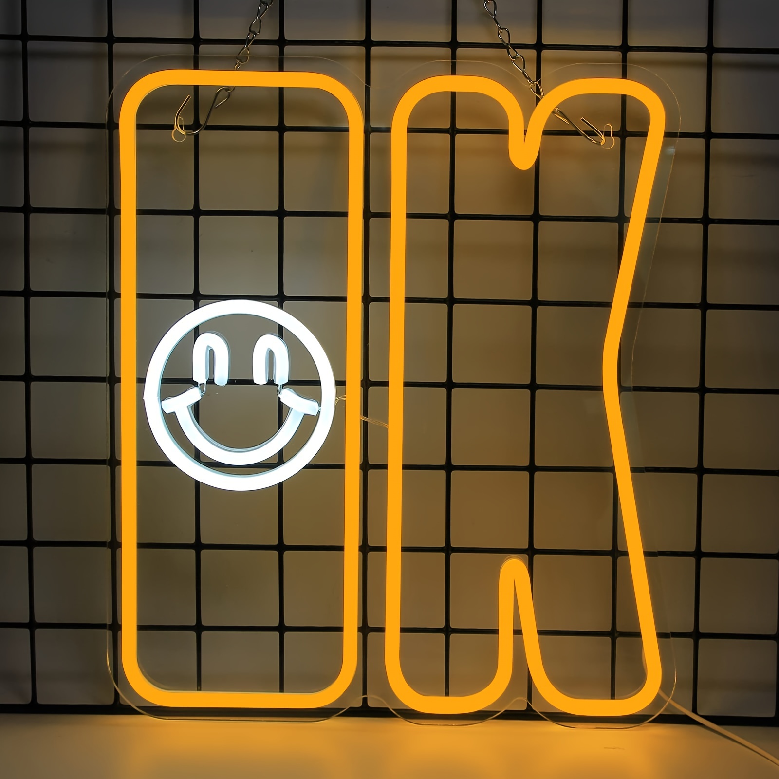 Smile Neon Sign Christmas Window Decor Led Light Sign Neon - Temu