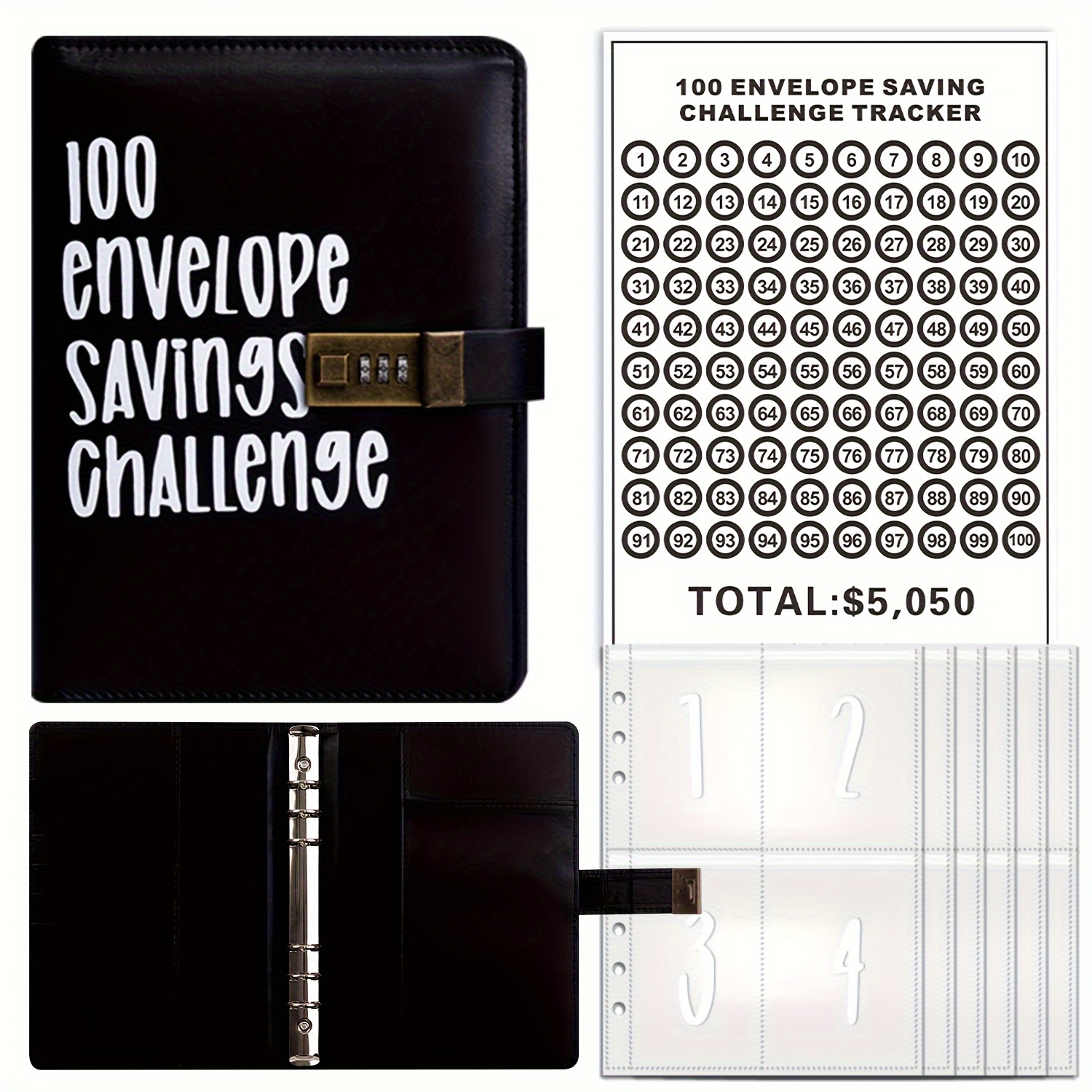 Planificateur budgétaire Classeur de défis d'épargne Livre de défis d' épargne de 100 jours Classeur drôle d'économie d'argent – les meilleurs  produits dans la boutique en ligne Joom Geek