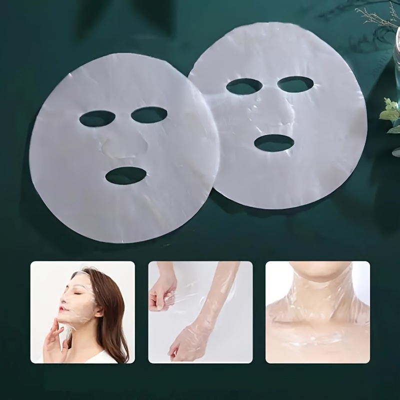 200 Sheets Facial Plastic Mask Transparent Moisturizing Face Mask Sheets  Use for Skin Care & DIY Spa Mask Disposable Face Sheet Masks Made of  Premium Facial Cling Film Adheres Well to The