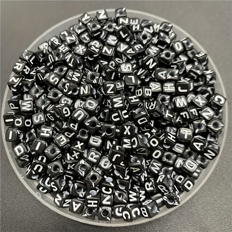 100 200 300pcs Mixed Letter Pattern Acrylic Beads for DIY
