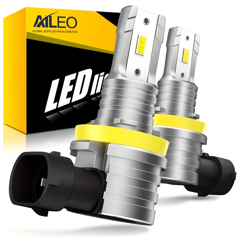 Alla Lighting H11 Bombillas LED antiniebla superbrillantes H11, bombilla  LED H11 de alta potencia, 50 W, 12 V, bombilla LED H11 para bombillas