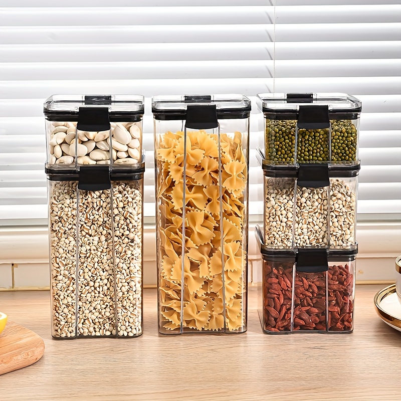 Food Storage Containers With Easy Lock Lids, Airtight Food Jars, Sealed  Storage Box, For Pantry Organization And Storage, Canning Cereal, Rice,  Pasta, Flour And Sugar, Home Kitchen Supplies - Temu