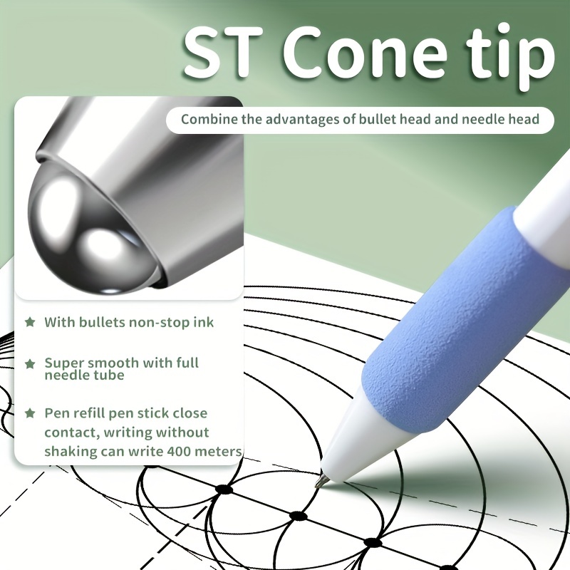 Premere Penna Penna Gel Asciugatura Rapida 0,5 Testa Stilo Penna Nera  Perfetta Studenti, Spedizione Gratuita I Nuovi Utenti