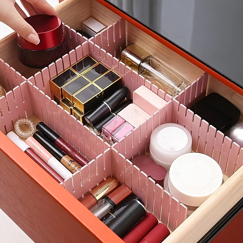 8 PCS Adjustable Drawer Dividers Organizer For Underwear Socks Belt