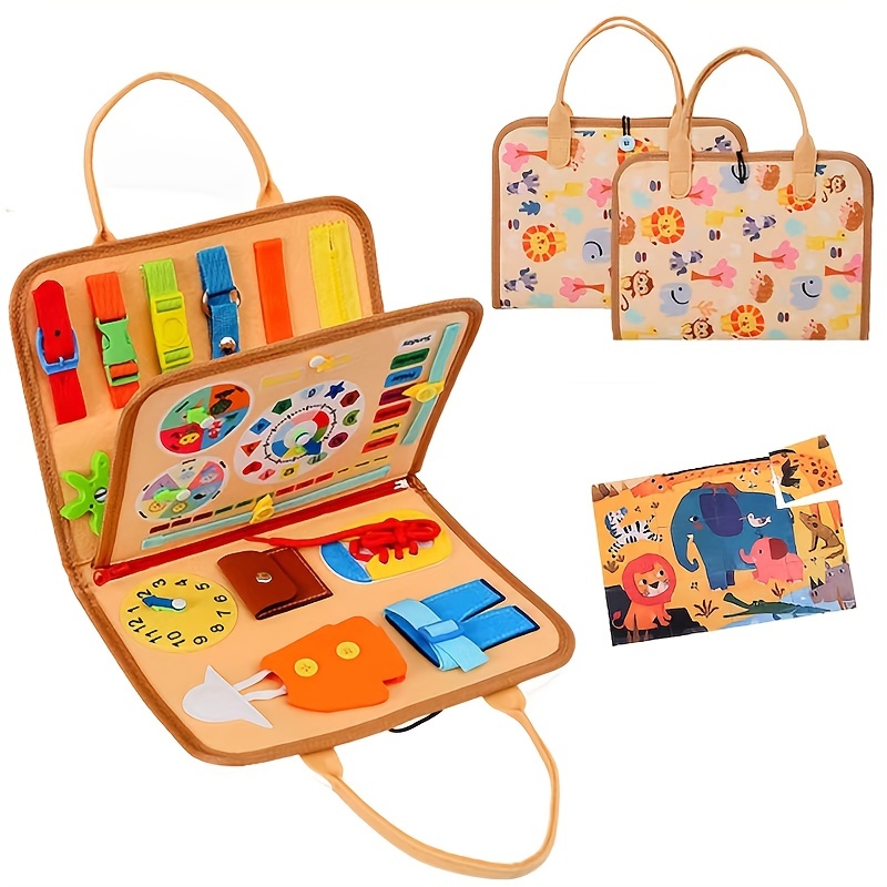 Montessori Juguetes para niños de 2 años – Tablero ocupado preescolar  autista, viajes, juguetes educativos para aprender