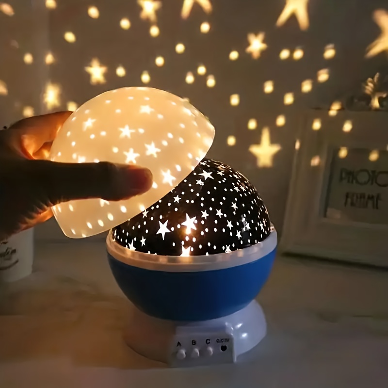 Night Light, Moon Star Rotation Projector With 8 Light Modes