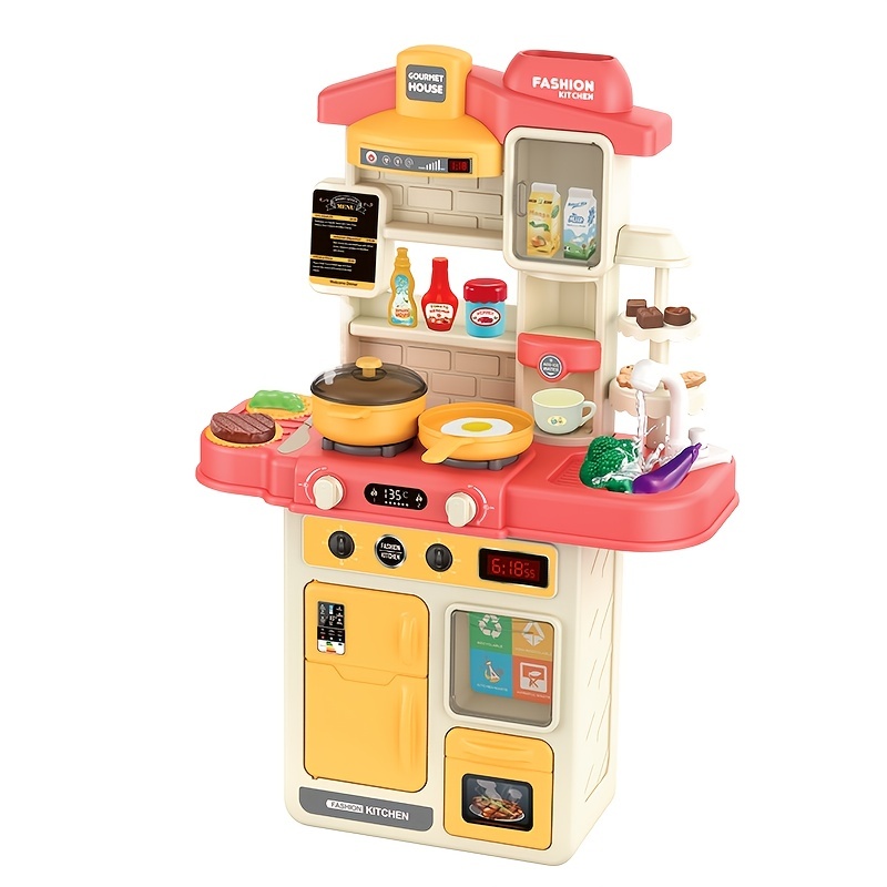 Juguetes para electrodomésticos de cocina, juego de accesorios de cocina  para niños, juguetes de cocina de simulación, cafetera, batidora, tostadora