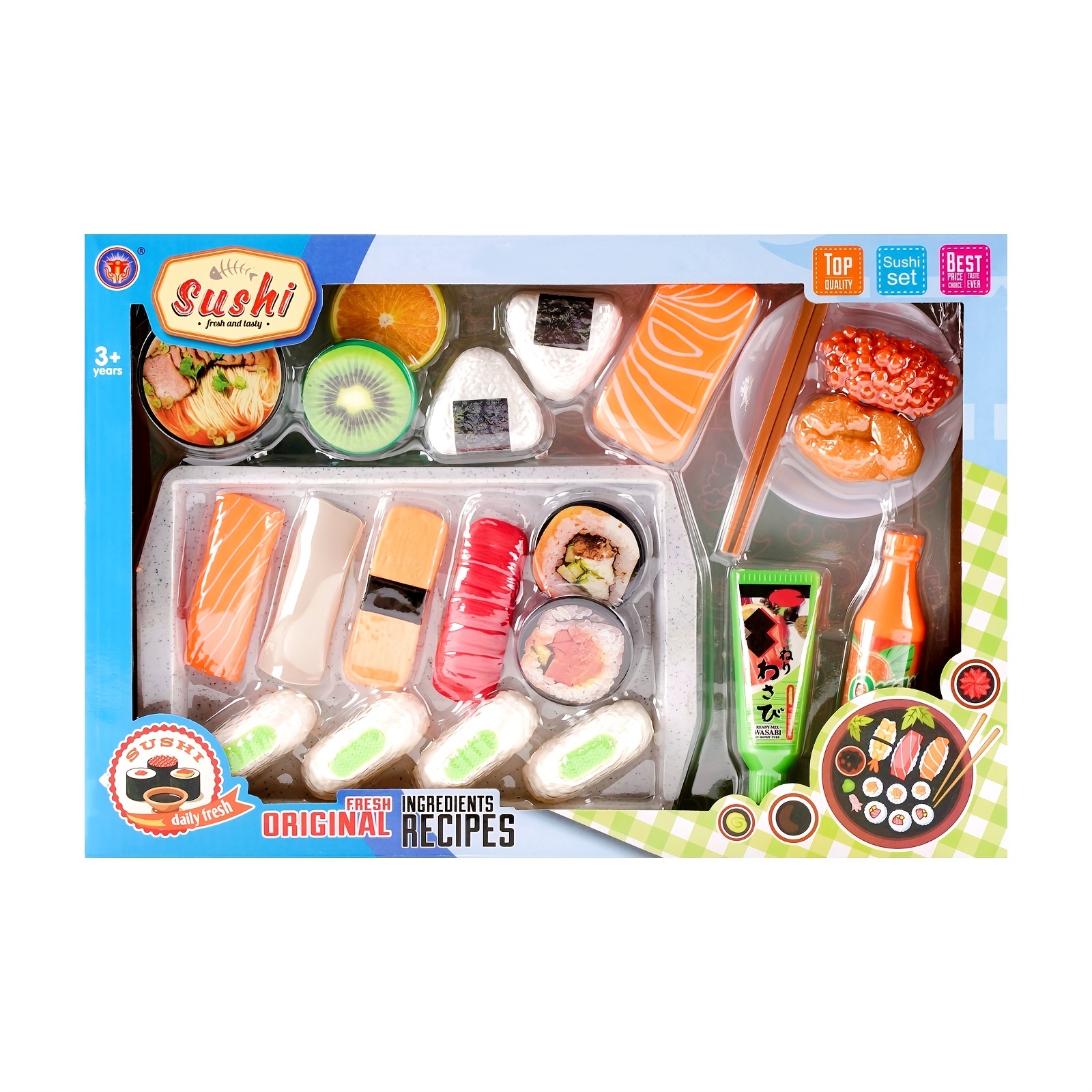 Kids Kitchen Simulation Barbecue Japanese Food Pretend Play Sushi