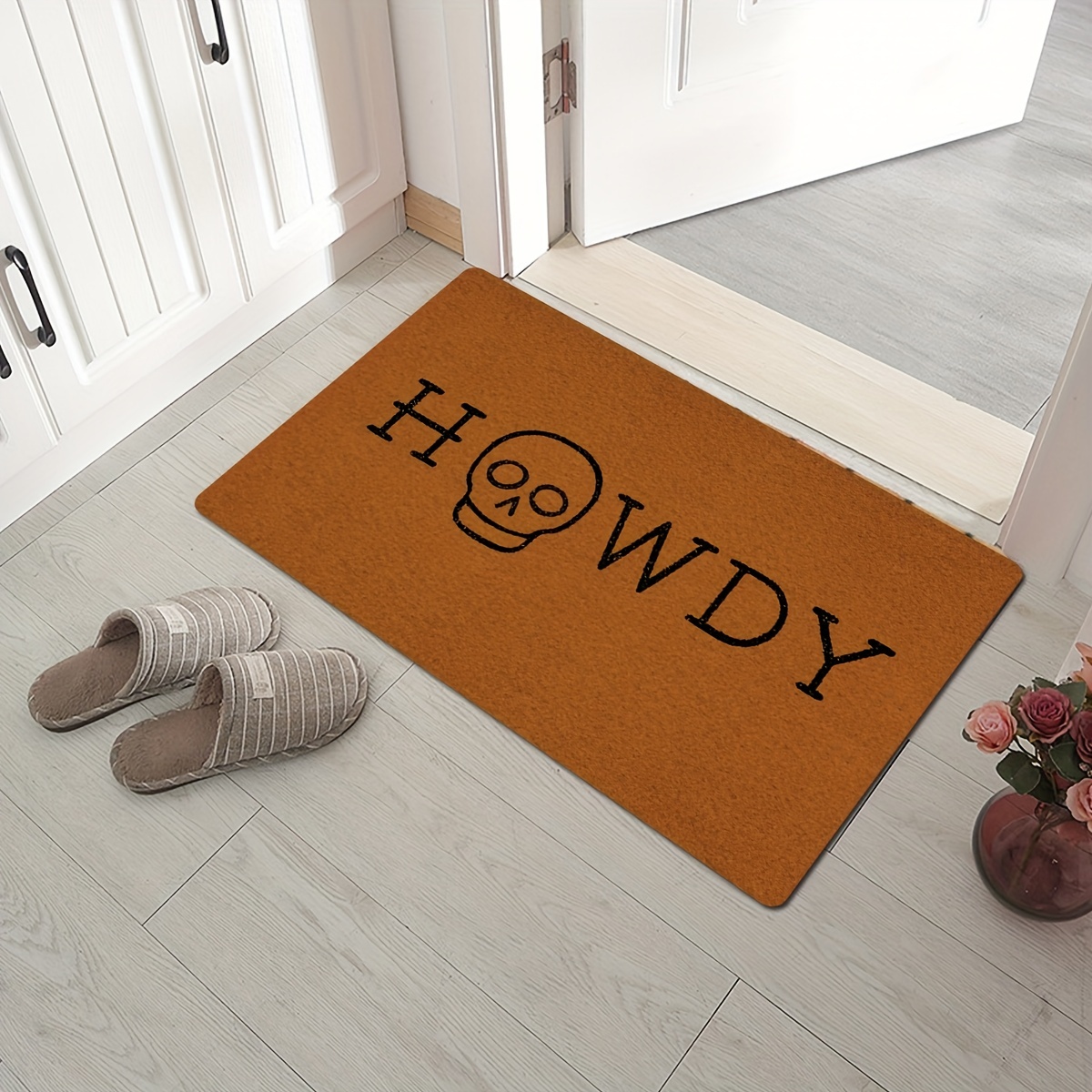 Welcome Entrance Doormat, Low Pile Indoor Outdoor Entrance Mat For High  Traffic Area, Non-slip Bathroom Mat Carpet, For Autumn Thanksgiving  Halloween Harvest Festival, Home Decor, Room Decor - Temu