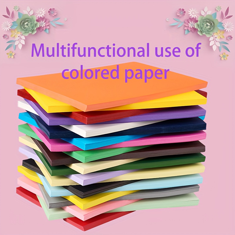 100 Sheets 10 Colors Colored Paper A4 Printer Paper Copy Paper Stationery  Paper Multipurpose Colored Printing Paper Origami Paper For Diy Art Craft  8.3inch X 11.7inch - Office & School Supplies - Temu
