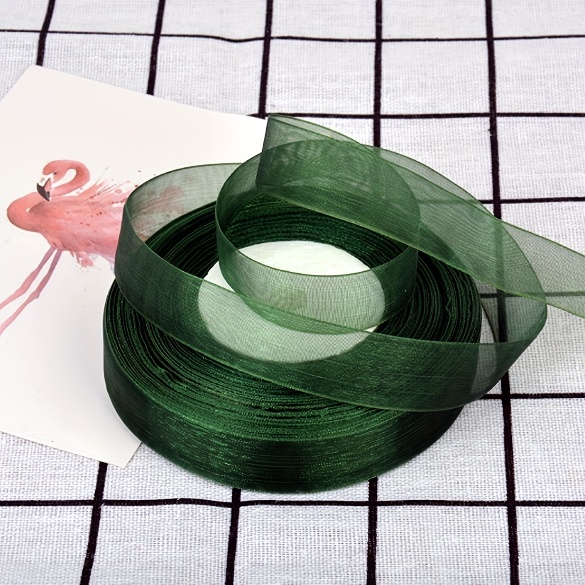 New Diy 50 Yards Width Solid Color Spool Satin Edge Sheer Organza Ribbon  Party Craft - Temu Denmark