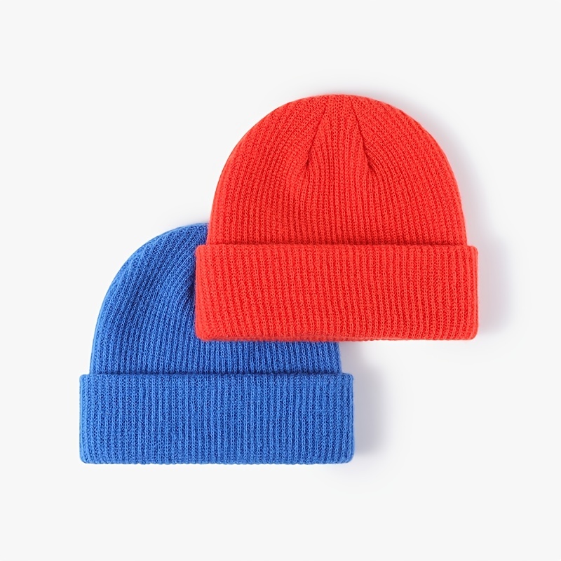 Fashion Men's Youth Street Solid Color Beanie Woolen Hat College Warm  Women's New Cold Hat Knitted Versatile Outdoor Autumn And Winter Couple -  Temu