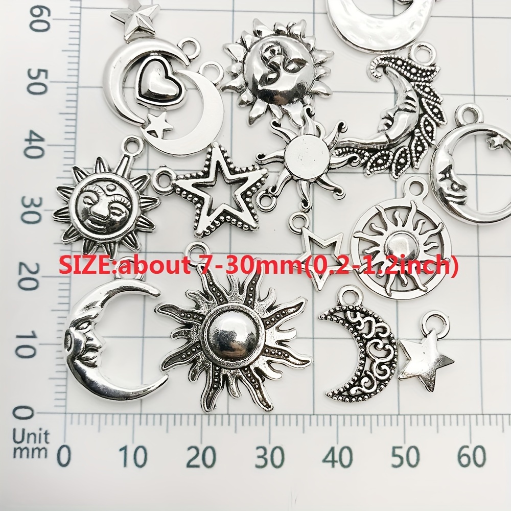 15pcs Mix Charms for Jewelry, Jewels Making Tibetan Silver Metal Charms Pendants DIY for Necklace Bracelet Jewelry MakingBulk and Crafting,Temu