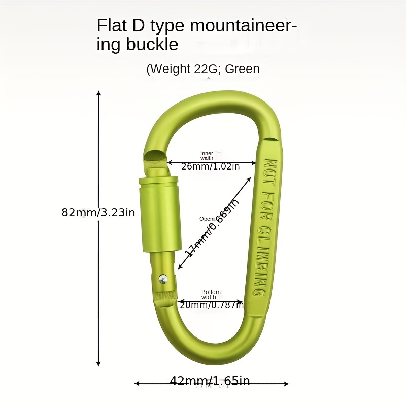 Aluminum Alloy Backpack Hanging Buckle for Camping