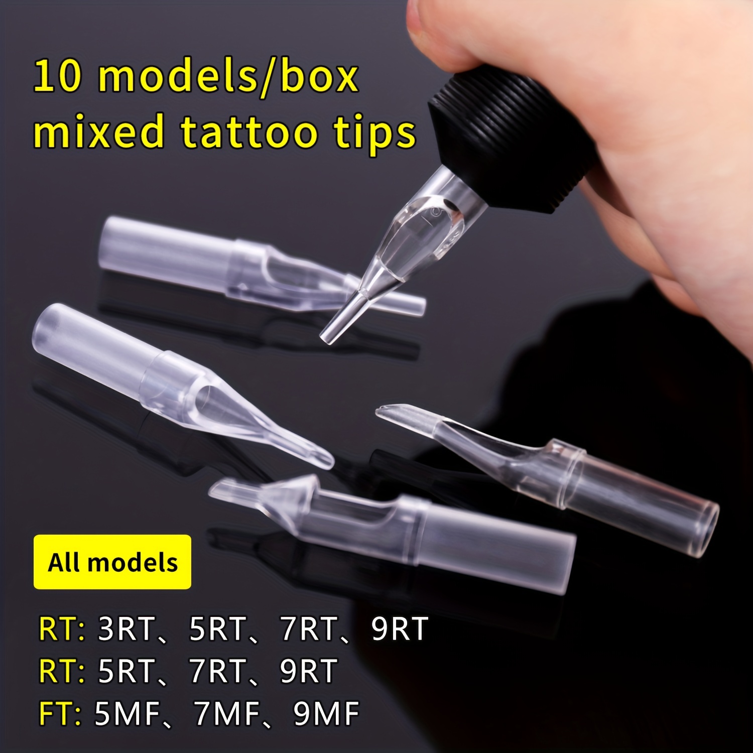 Plastic needles with stainless steel tips for general purpose