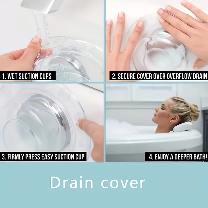 Silicone Bathtub Overflow Drain Cover  How to Get a Deeper Bath with  Better Soak