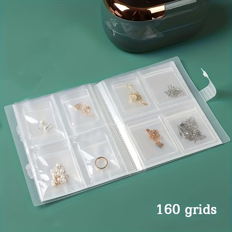 Transparent Jewelry Storage Book With Pockets Mini Jewelry Storage Bags For  Travel Earring Holder Organizer Ring Clear Pouch 84 Grids