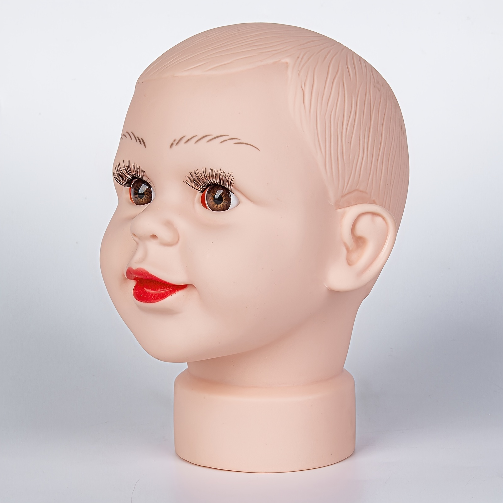 Generic Dummy Wig Head Mannequin Doll Baby Head + Free Wig Cap