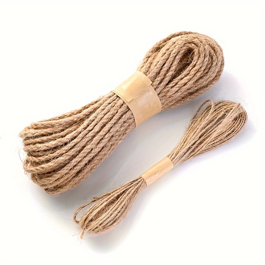 Jute Twine - 1 Ply Brown Roll 285' Jute Twine for Crafts - Soft Yet Strong  Natural Jute String, Burlap String Packaging, Wrapping, Packing Materials